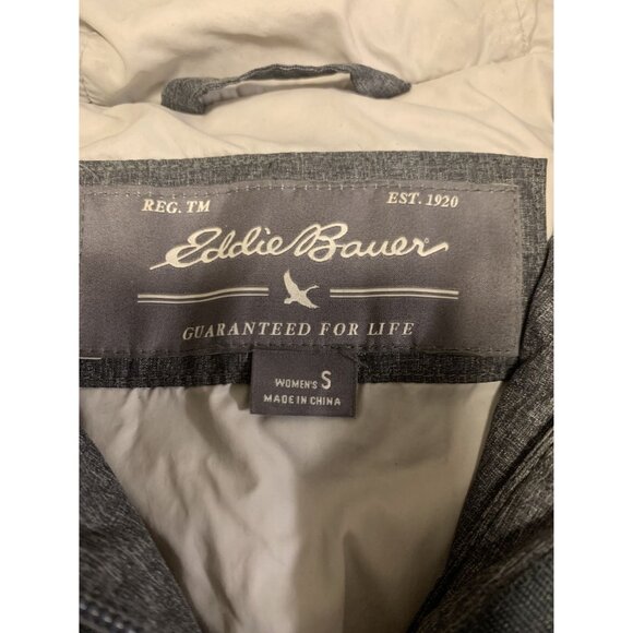 Eddie Bauer Mountain Slate Down Puffer Jacket Size S Gray - Picture 4 of 7